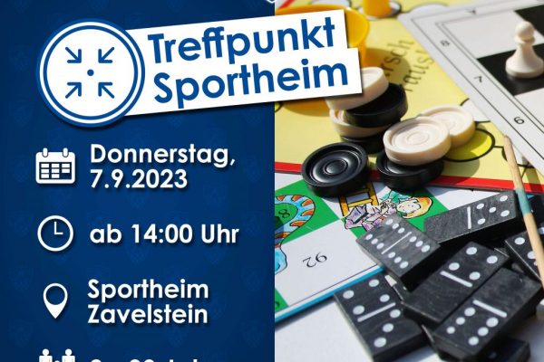 Treffpunkt Sportheim 7.9.23